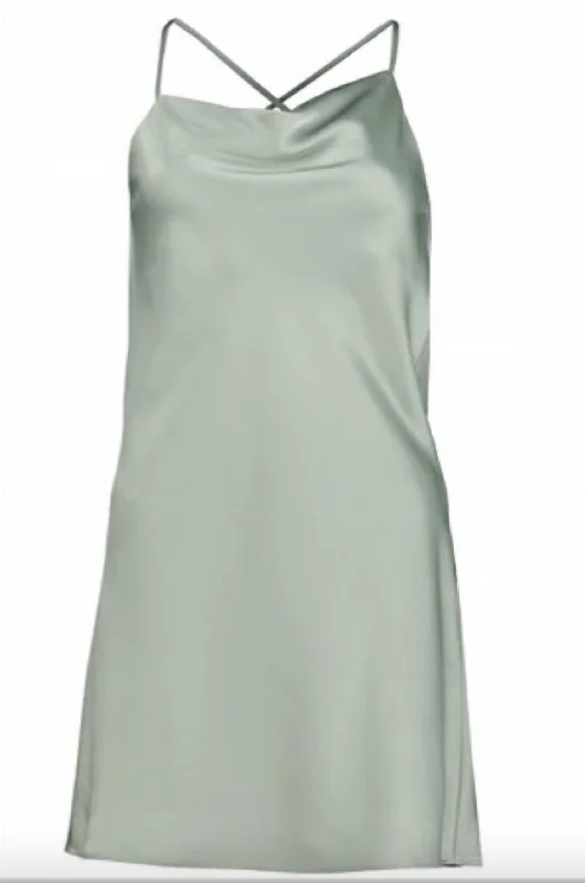 Capri Slip Dress In Sea Glass