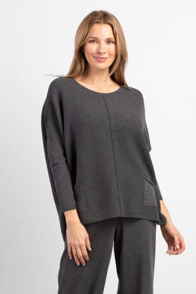 Habitat Sale, 83129 Hi-Lo Cotton Pocket Sweater 50% Off Regular Price