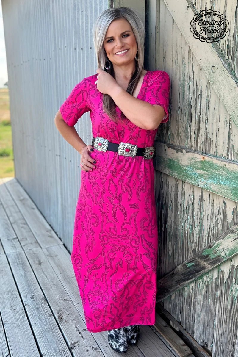 PLUS Sterling Kreek Cowgirls Like Us Maxi Dress