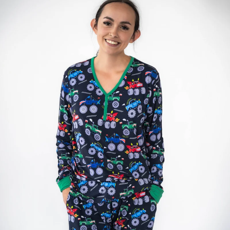 Monster Truck Madness Women's Pajama Top