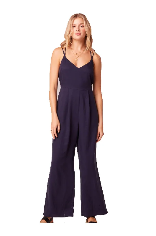 Band Of Gypsies La Futura Jumpsuit In Navy