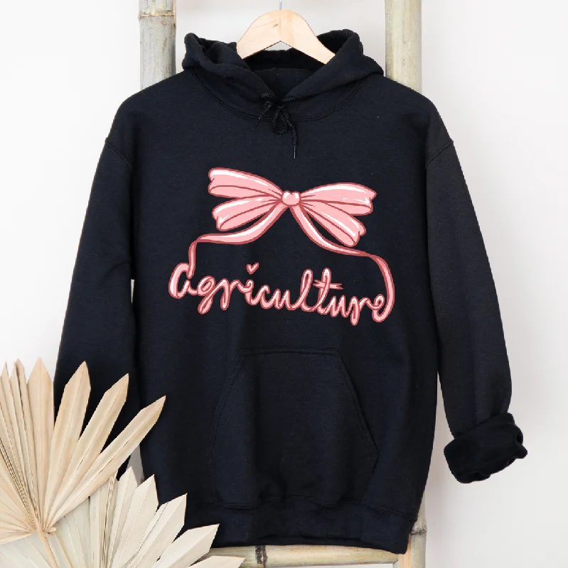 Agriculture Bow Script Pink Hoodie (S-3XL) Unisex - Multiple Colors!