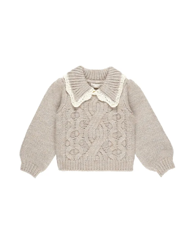 Rylee + Cru Alice Sweater Heathered Sand