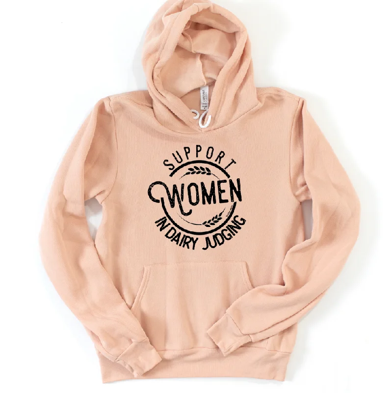 Support Women in Dairy Judging Hoodie (S-3XL) Unisex - Multiple Colors!